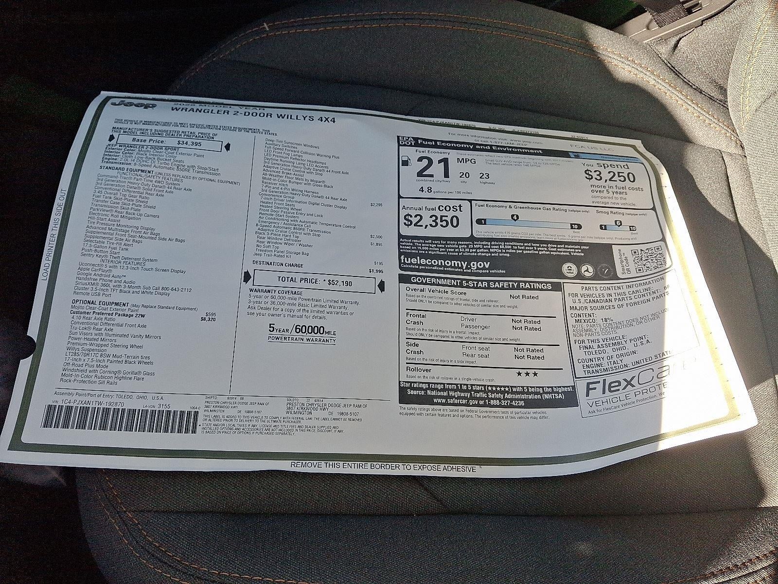 2026 Jeep Wrangler Willys