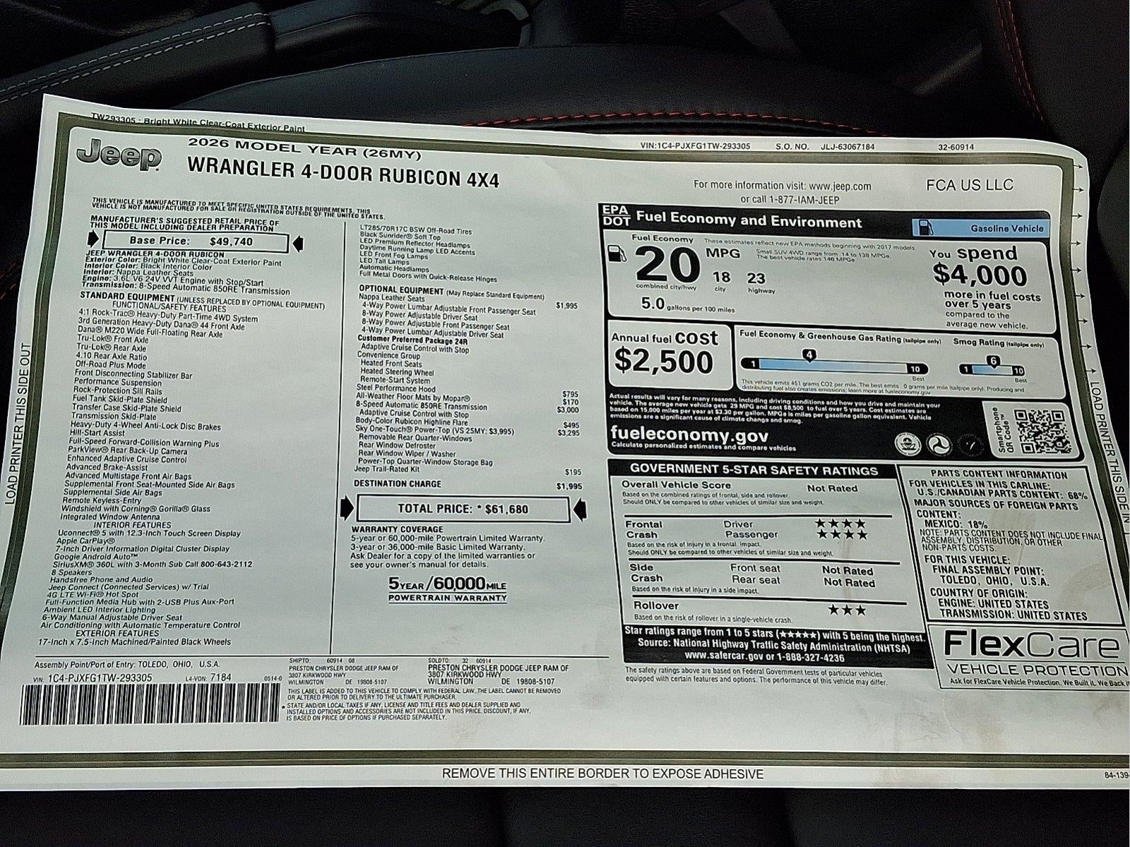 2026 Jeep Wrangler Rubicon