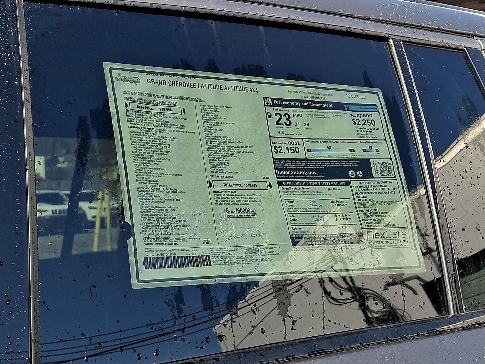 2026 Jeep Grand Cherokee Laredo Altitude