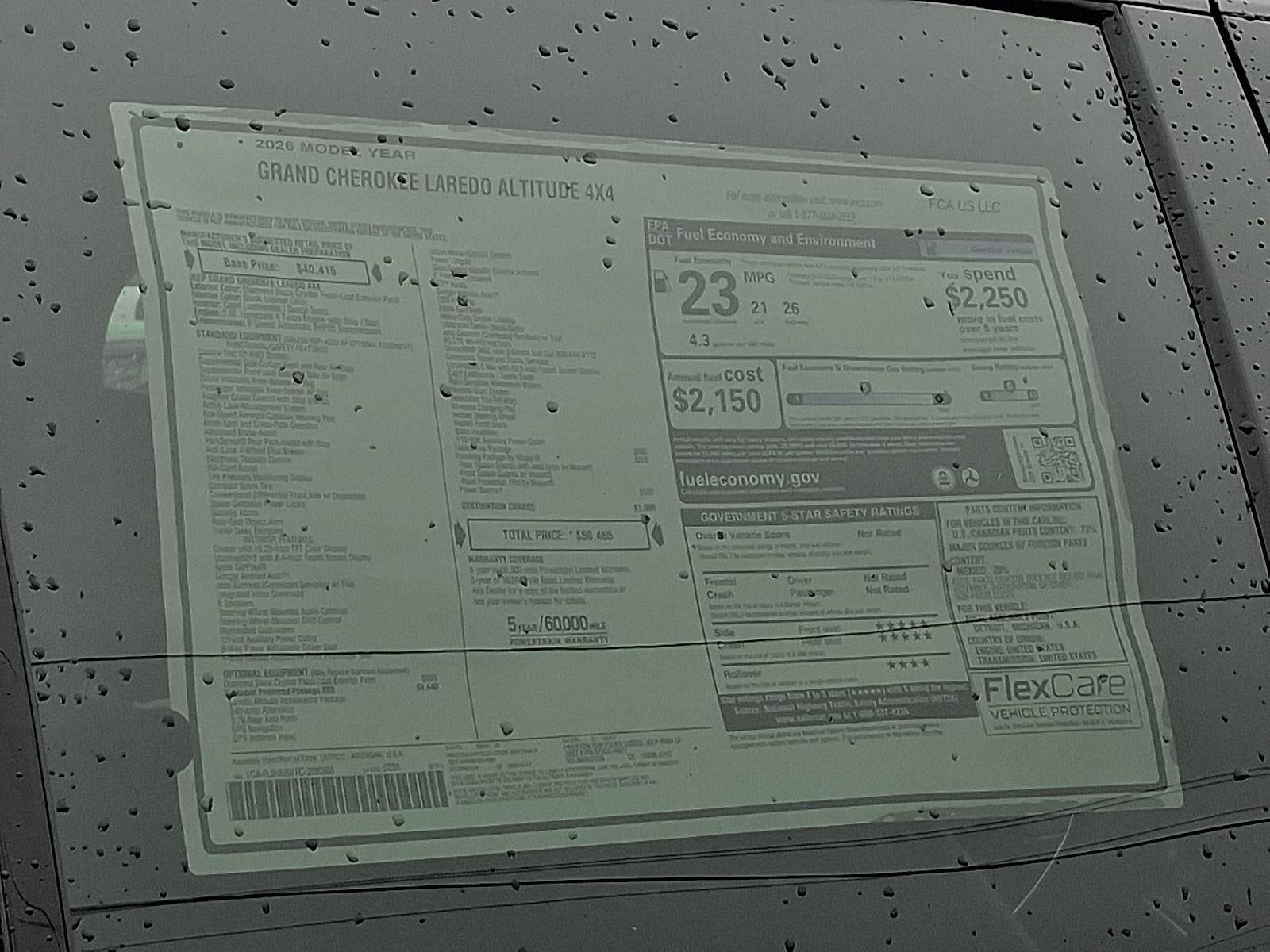2026 Jeep CHEROKEE Laredo Altitude