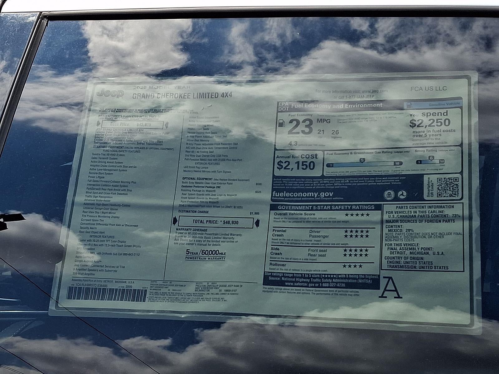 2026 Jeep Grand Cherokee Limited