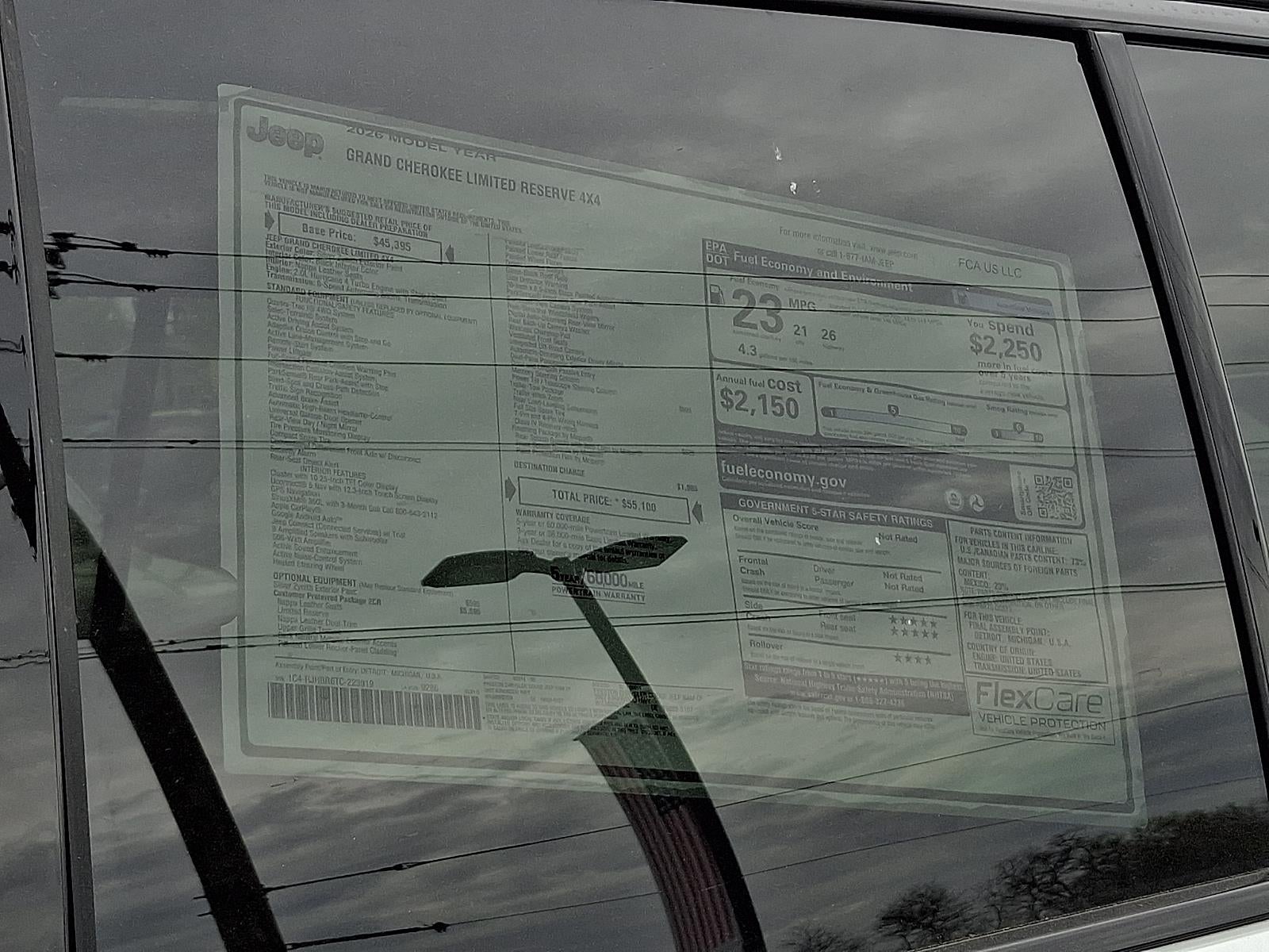 2026 Jeep Grand Cherokee Limited Reserve