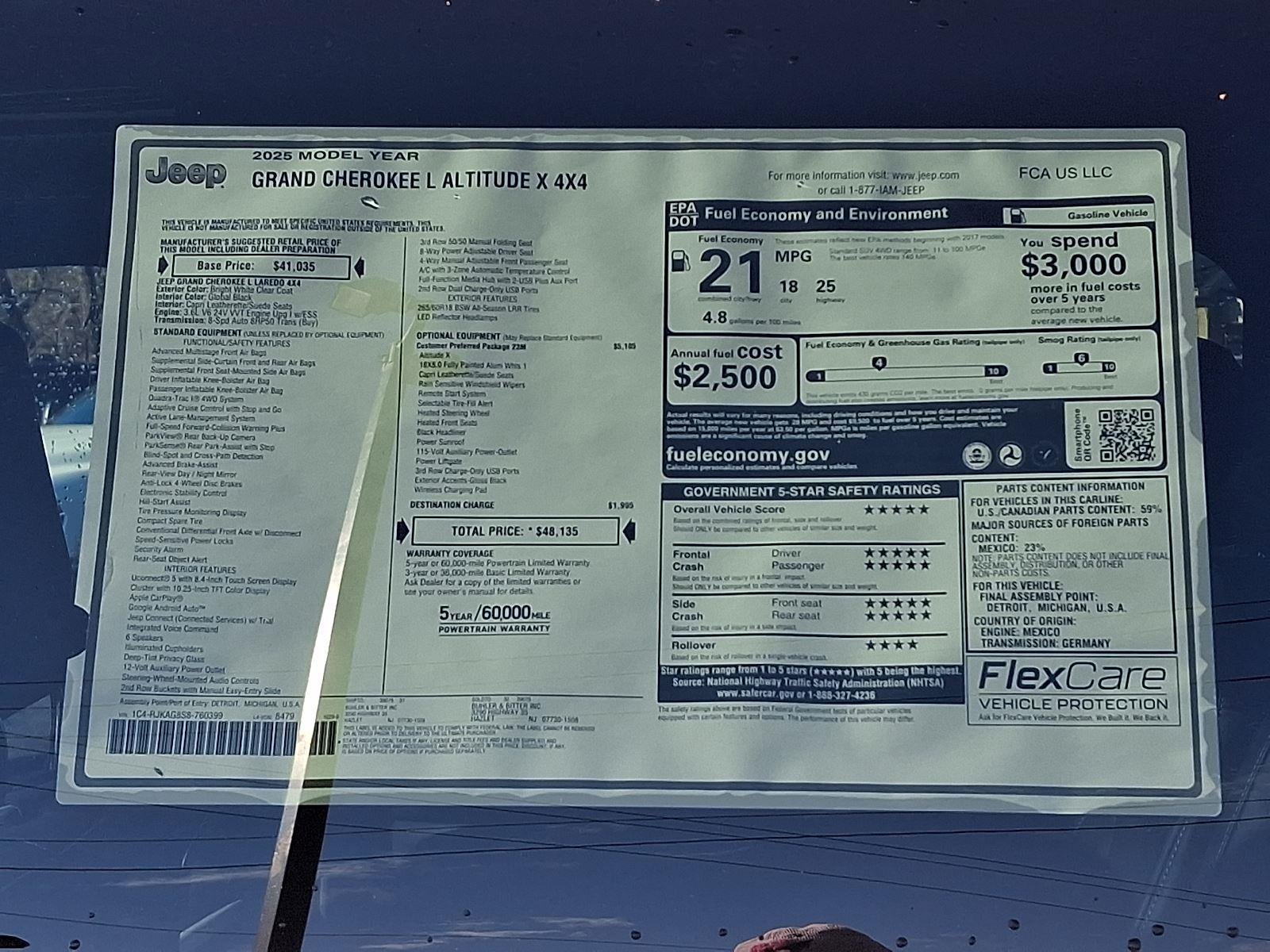 2025 Jeep Grand Cherokee L Altitude X