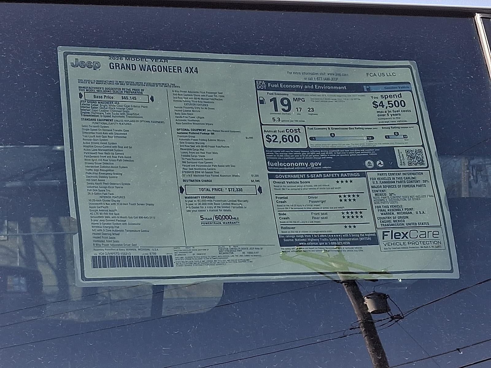 2026 Jeep Grand Wagoneer 4x4