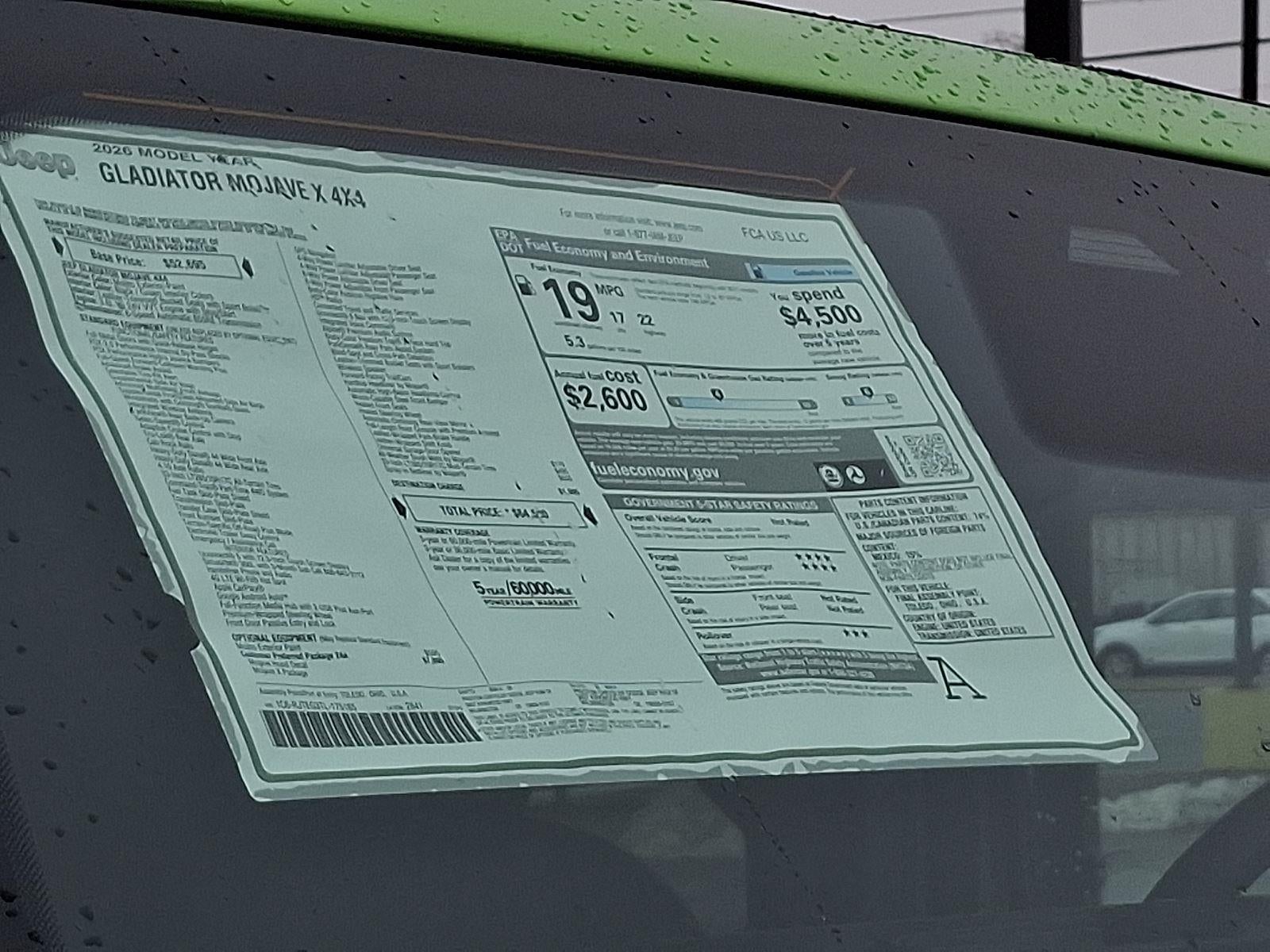 2026 Jeep Gladiator Mojave X