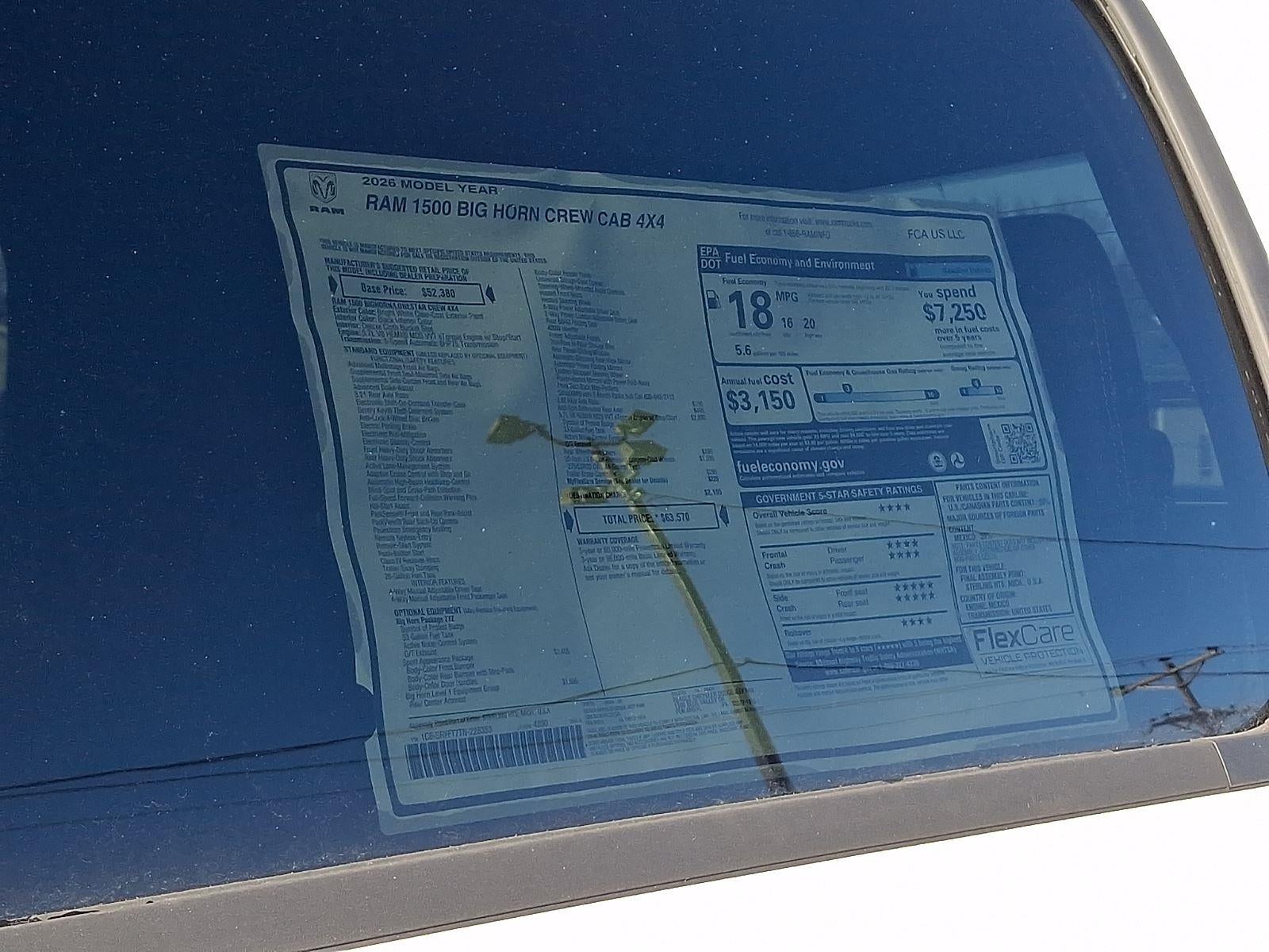 2026 RAM 1500 Big Horn