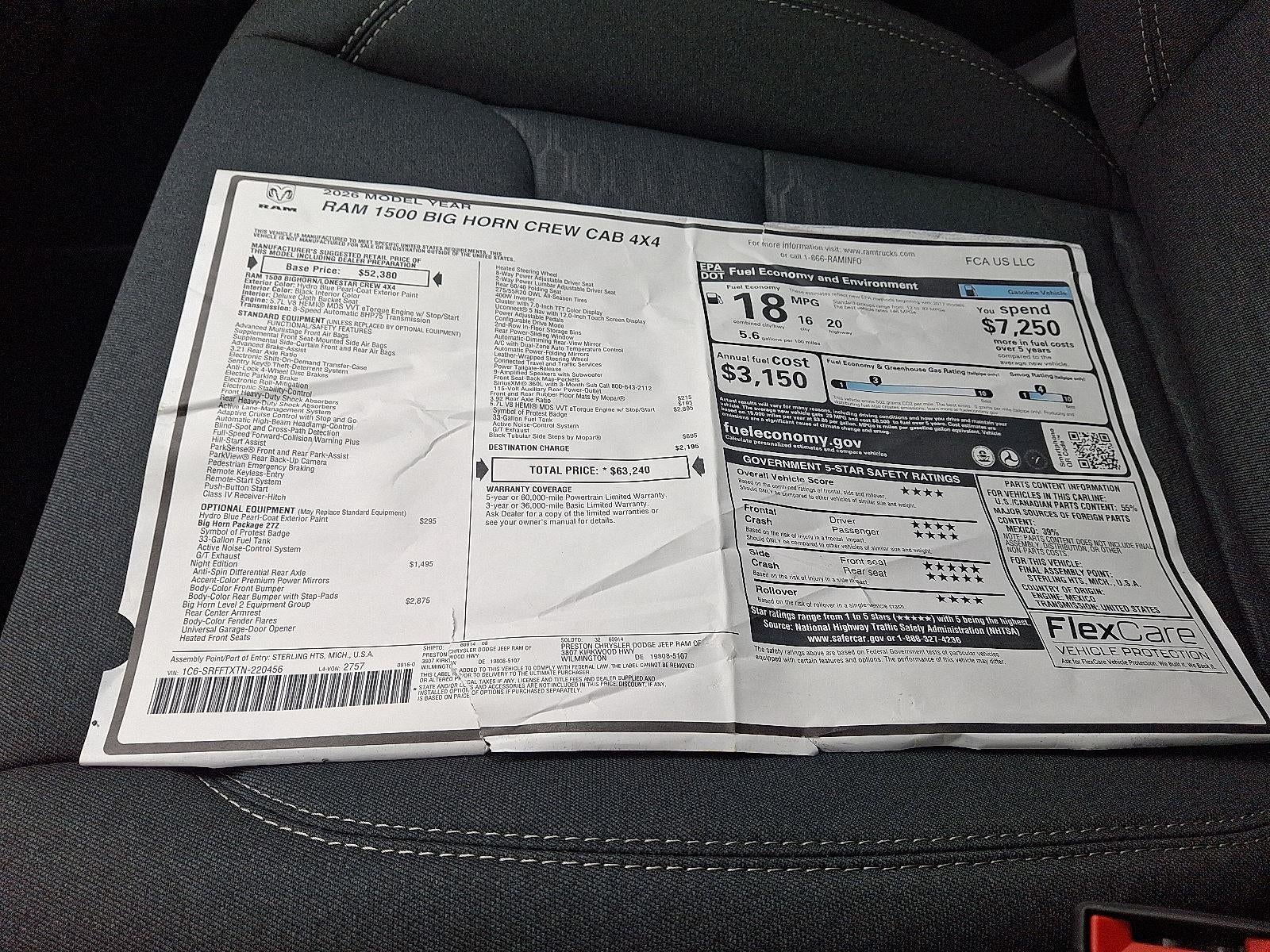 2026 RAM 1500 Big Horn