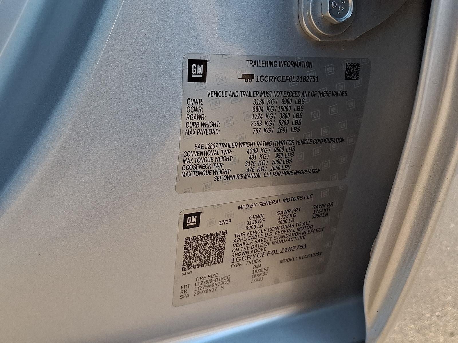 2020 Chevrolet Silverado 1500 Custom Trail Boss