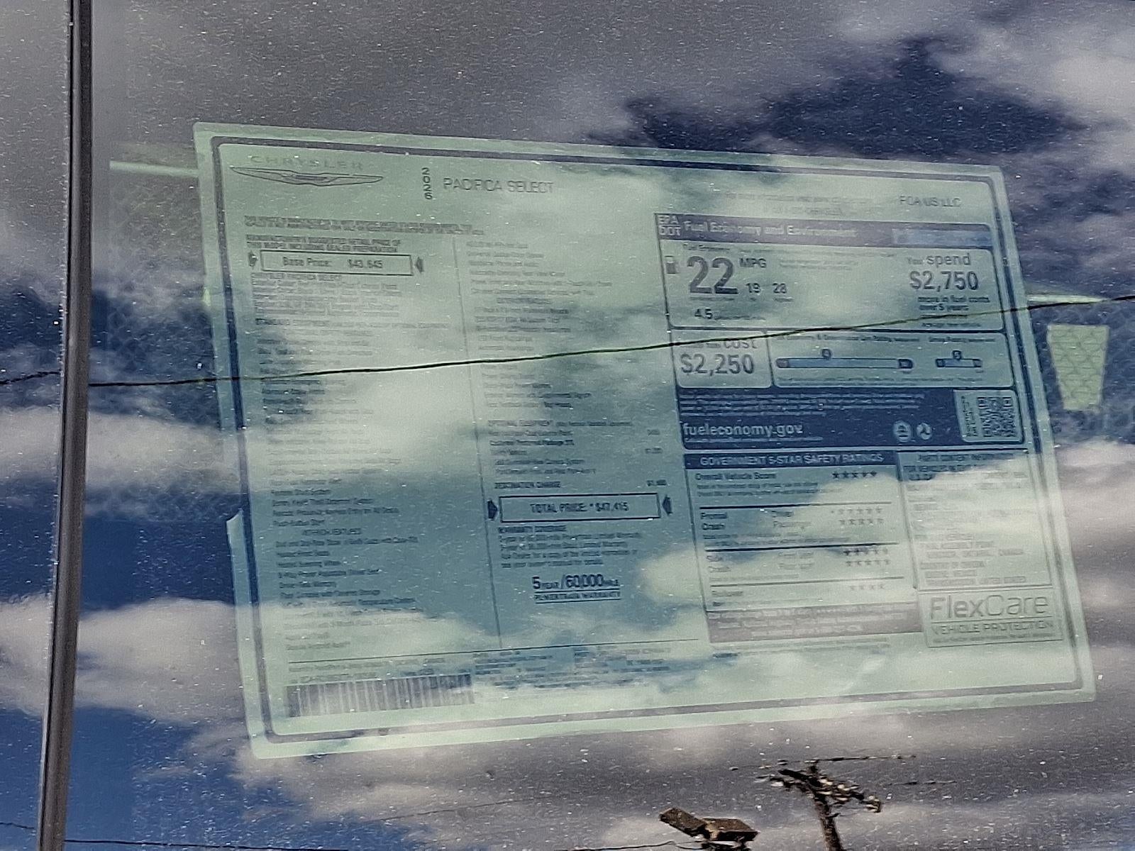 2026 Chrysler Pacifica Select