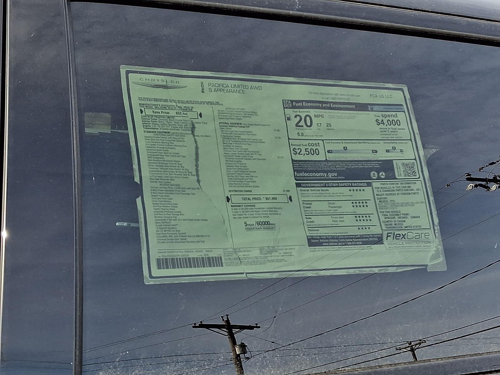 2026 Chrysler Pacifica Limited