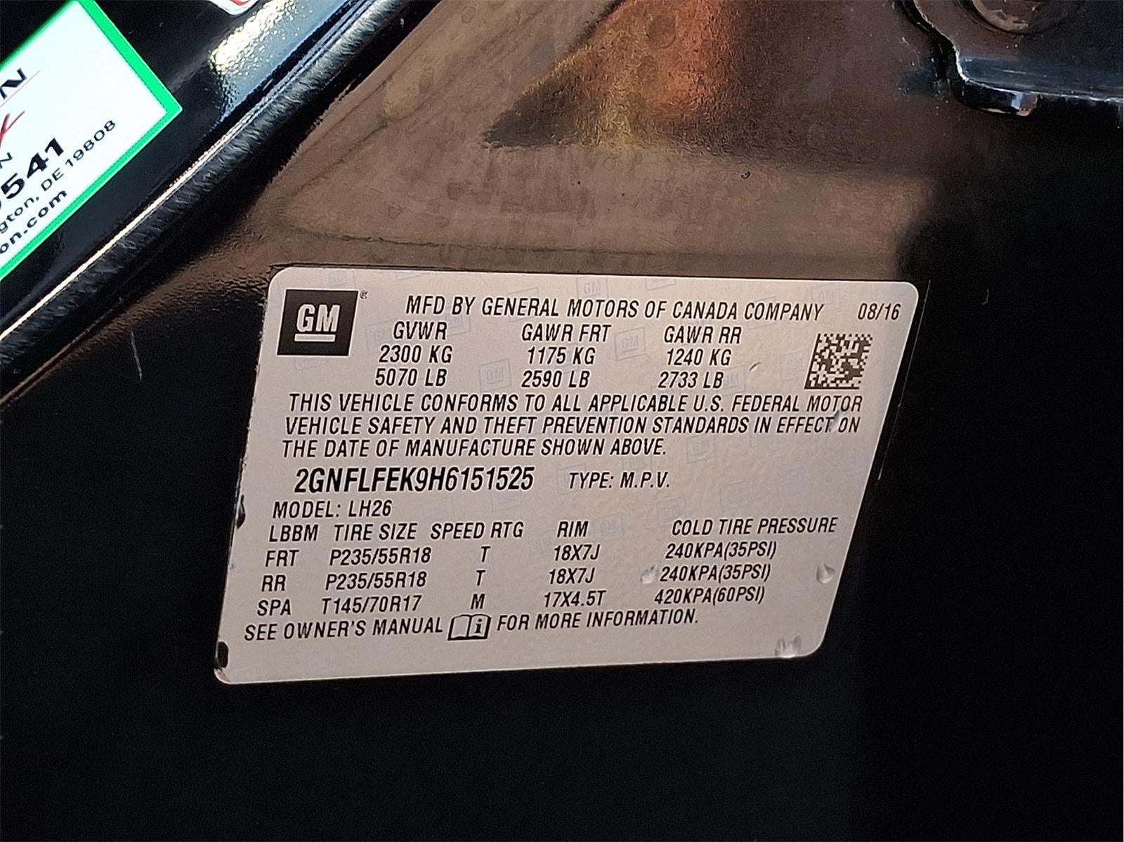 2017 Chevrolet Equinox LT