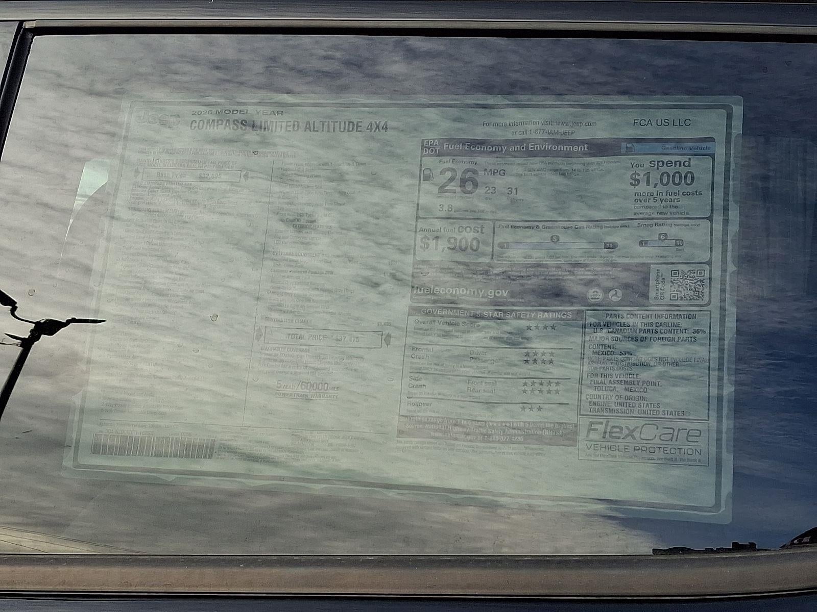 2026 Jeep Compass Limited Altitude