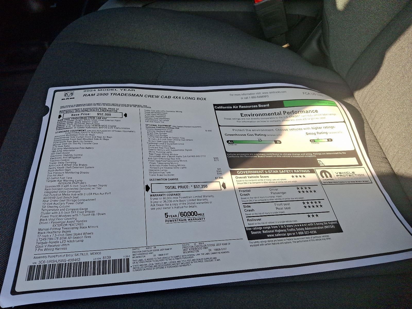 2024 RAM 2500 Tradesman