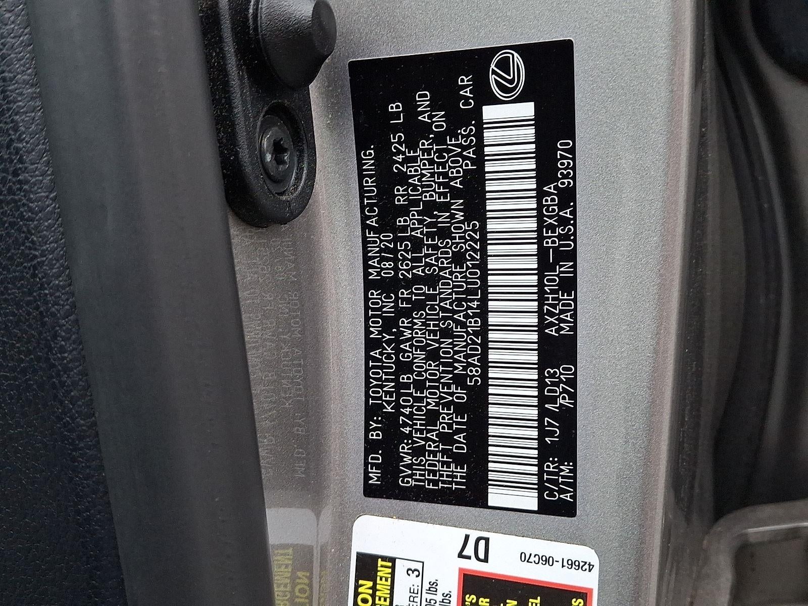 2020 Lexus ES ES 300h