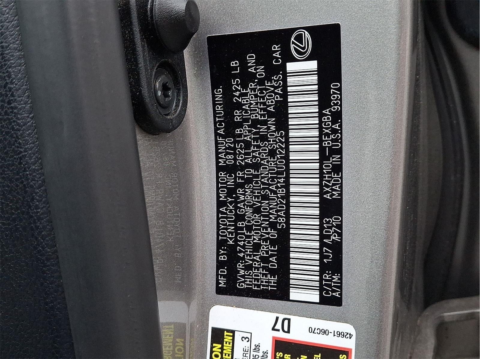 2020 Lexus ES ES 300h