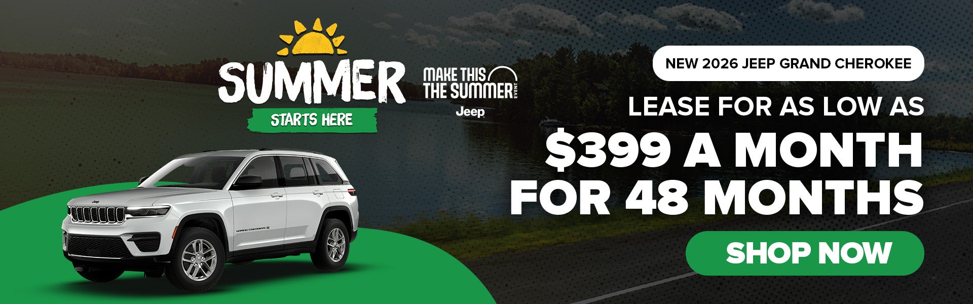 New 2026 Jeep Grand Cherokee Lease $399 A month for 48 month