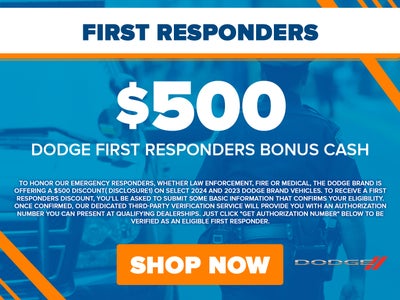 First Responder Bonus Cash