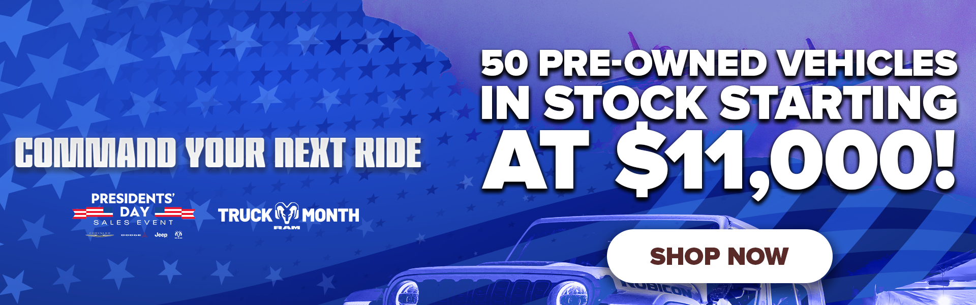 50 Pre-Owned Vehicles in Stock!